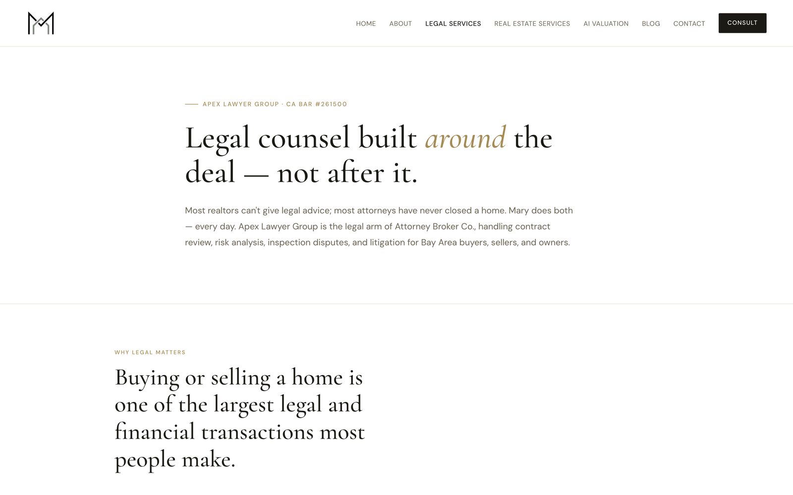Legal services — the case for combined attorney-broker representation.