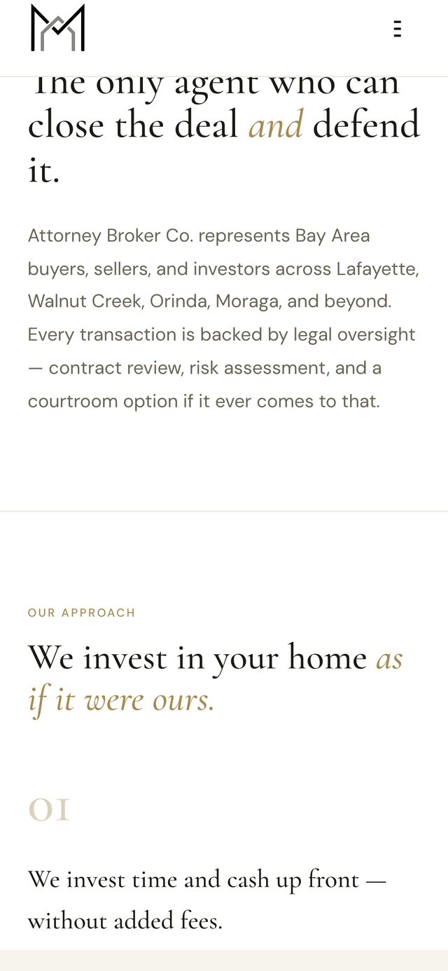 Real-estate services on mobile — the core value proposition.