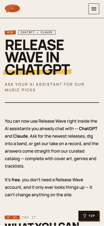 AI connector on mobile — a one-minute setup to query the catalog from ChatGPT or Claude.