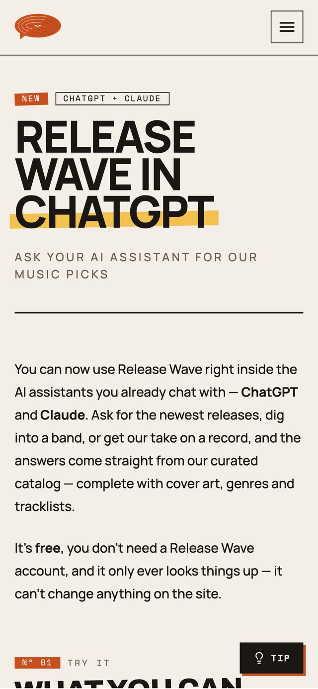 AI connector on mobile — a one-minute setup to query the catalog from ChatGPT or Claude.